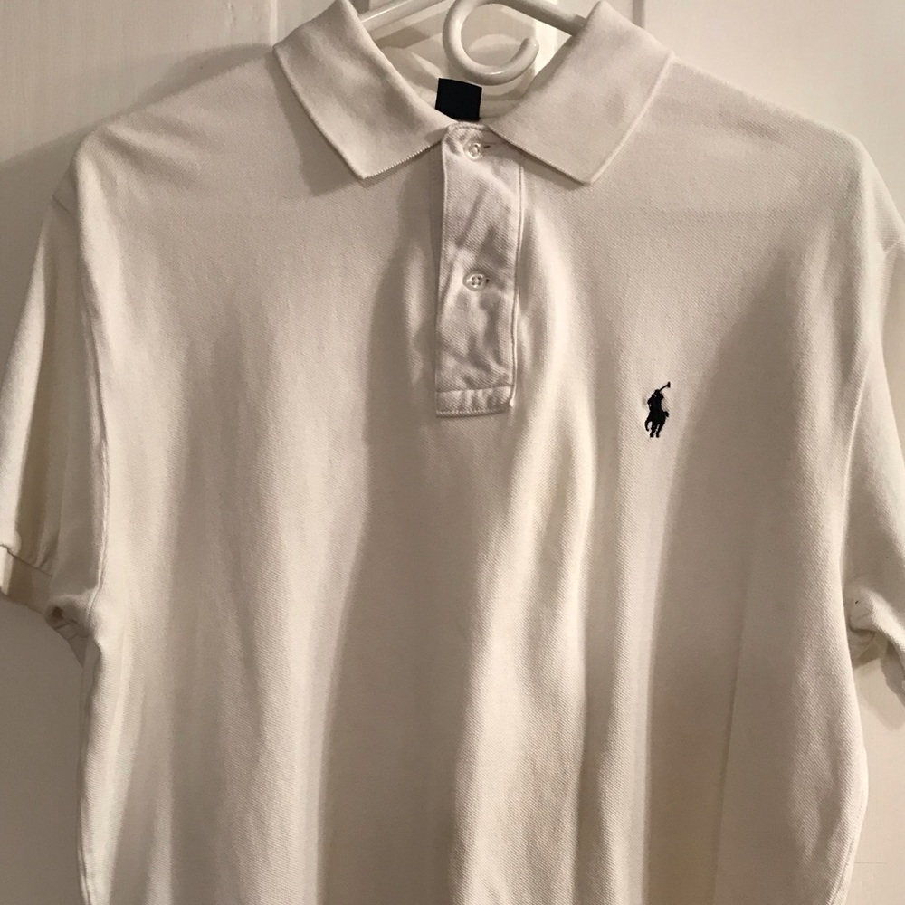White Polo Collared Shirt